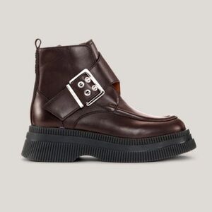 GANNI Brown Creeper Boots